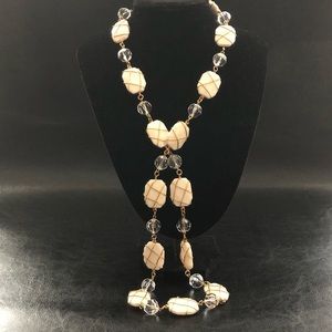 Joan Rivers Wire Encased Bead Opera Necklace